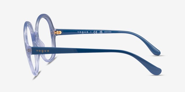 Vogue Eyewear VO5412 Transparent Lilac PlasticEyeglass Frames from EyeBuyDirect, Side View