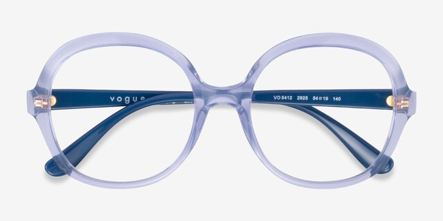 Vogue Eyewear VO5412 Transparent Lilac PlasticEyeglass Frames from EyeBuyDirect, Closed View