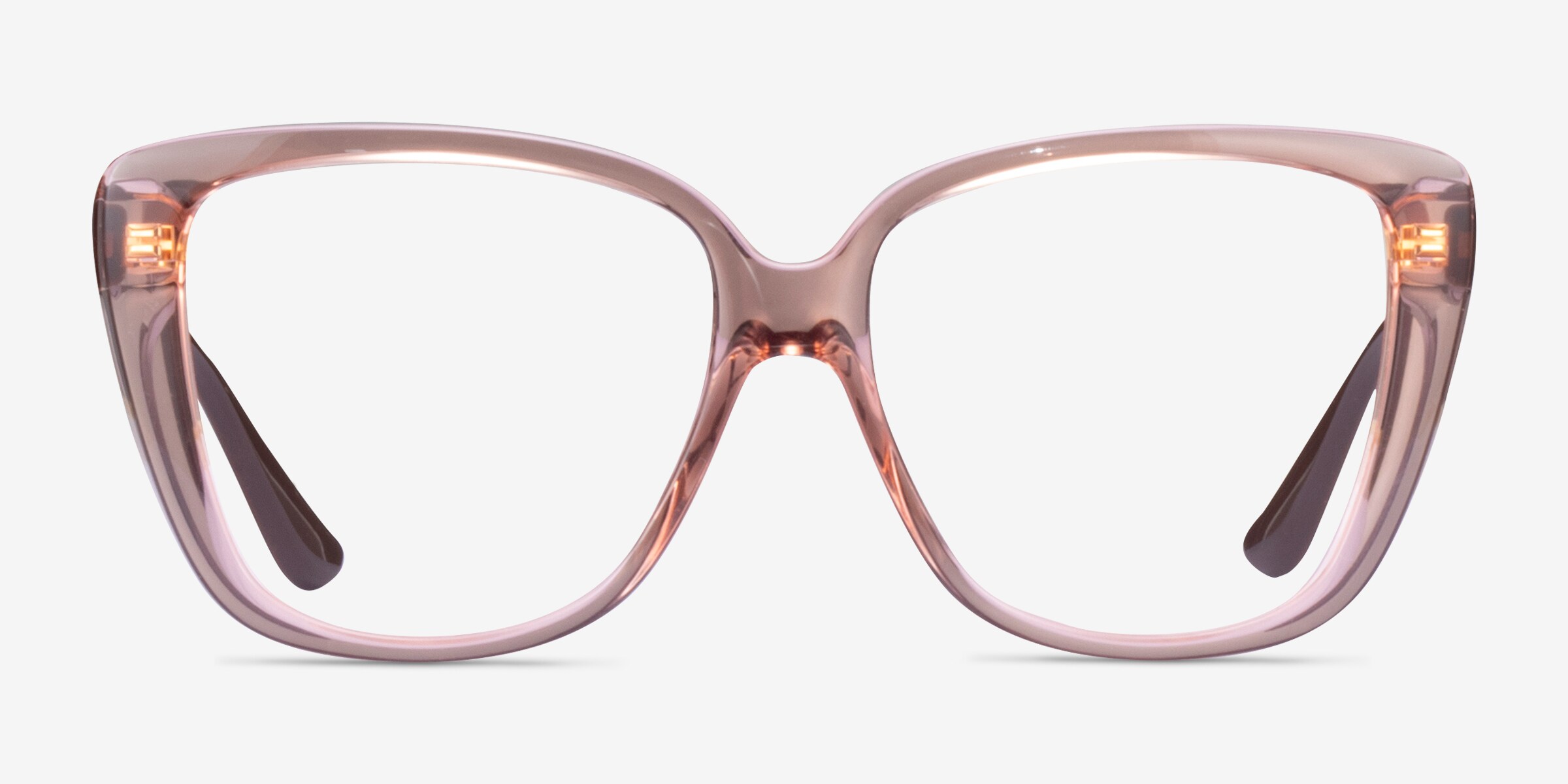Vogue Eyewear VO5413 - Square Transparent Pink Frame Glasses  display picture 3