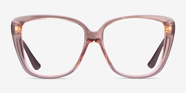 Vogue Eyewear VO5413 Transparent Pink PlasticEyeglass Frames from EyeBuyDirect, Front View