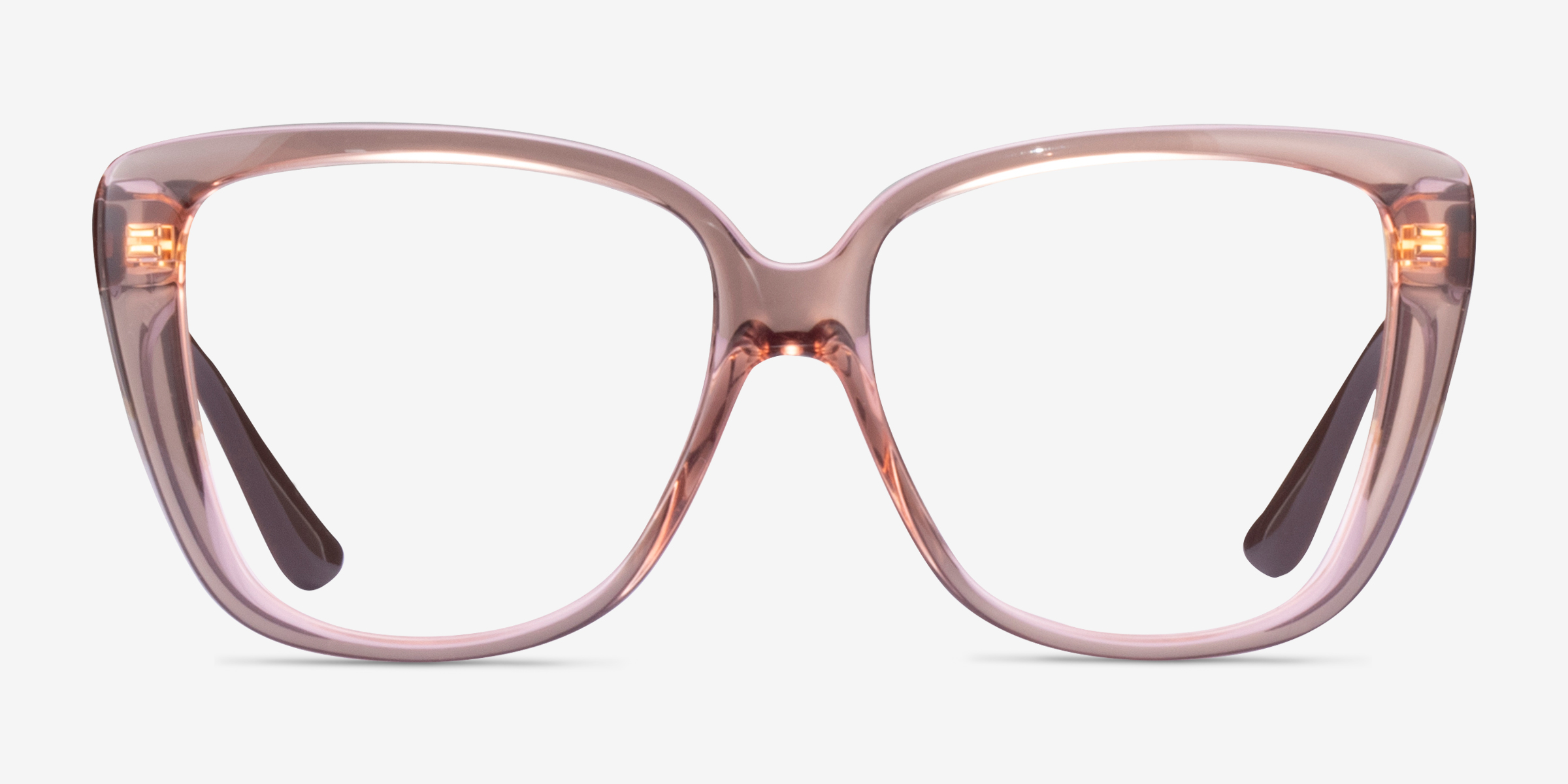 Vogue Eyewear VO5413 Square Transparent Pink Frame Glasses For Women