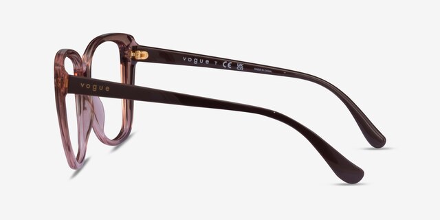 Vogue Eyewear VO5413 Transparent Pink PlasticEyeglass Frames from EyeBuyDirect, Side View