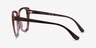 Vogue Eyewear VO5413 Transparent Pink PlasticEyeglass Frames from EyeBuyDirect, Side View