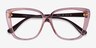 Vogue Eyewear VO5413 Transparent Pink PlasticEyeglass Frames from EyeBuyDirect, Closed View