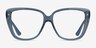 Vogue Eyewear VO5413 Transparent Blue PlasticEyeglass Frames from EyeBuyDirect, Front View