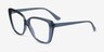 Vogue Eyewear VO5413 Transparent Blue PlasticEyeglass Frames from EyeBuyDirect, Angle View