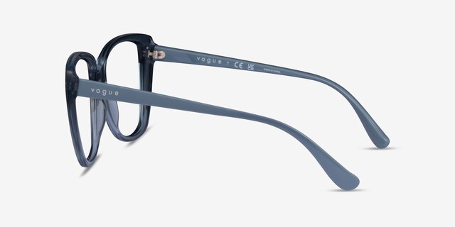 Vogue Eyewear VO5413 Transparent Blue PlasticEyeglass Frames from EyeBuyDirect, Side View