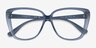 Vogue Eyewear VO5413 Transparent Blue PlasticEyeglass Frames from EyeBuyDirect, Closed View