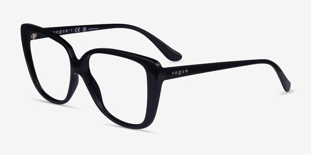 Vogue Eyewear VO5413 Black PlasticEyeglass Frames from EyeBuyDirect, Angle View