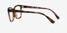 Vogue Eyewear VO5420 Dark Havana PlasticEyeglass Frames from EyeBuyDirect, Side View