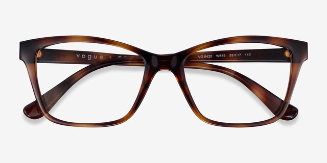 Vogue Eyewear VO5420 Dark Havana PlasticEyeglass Frames from EyeBuyDirect, Closed View