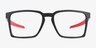 Oakley Exchange Satin Black PlasticEyeglass Frames from EyeBuyDirect, Front View