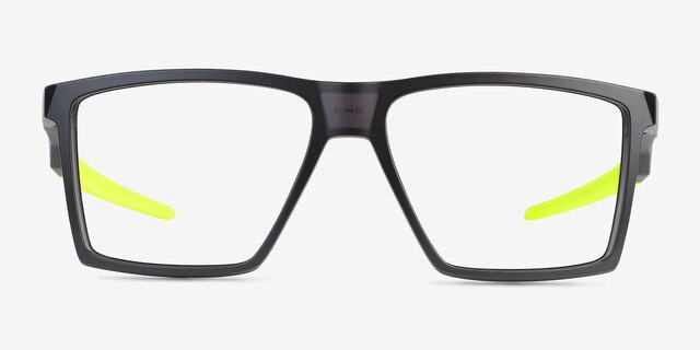 Oakley Futurity Satin Gray Smoke PlasticEyeglass Frames from EyeBuyDirect, Front View
