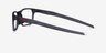 Oakley Hex Jector Satin Gray Smoke PlasticEyeglass Frames from EyeBuyDirect, Side View