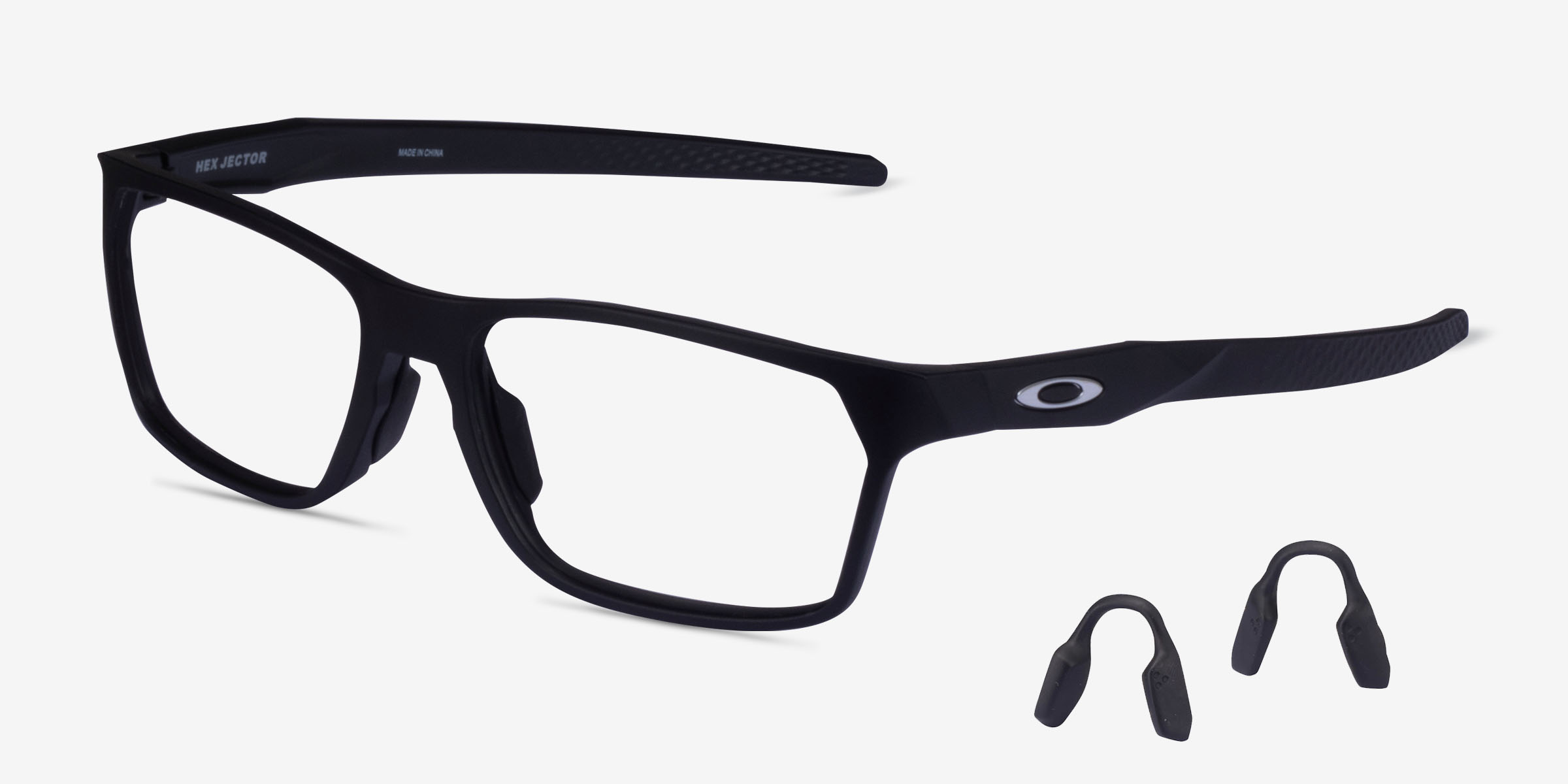 Oakley Hex Jector Rectangle Satin Black Frame Glasses For Men