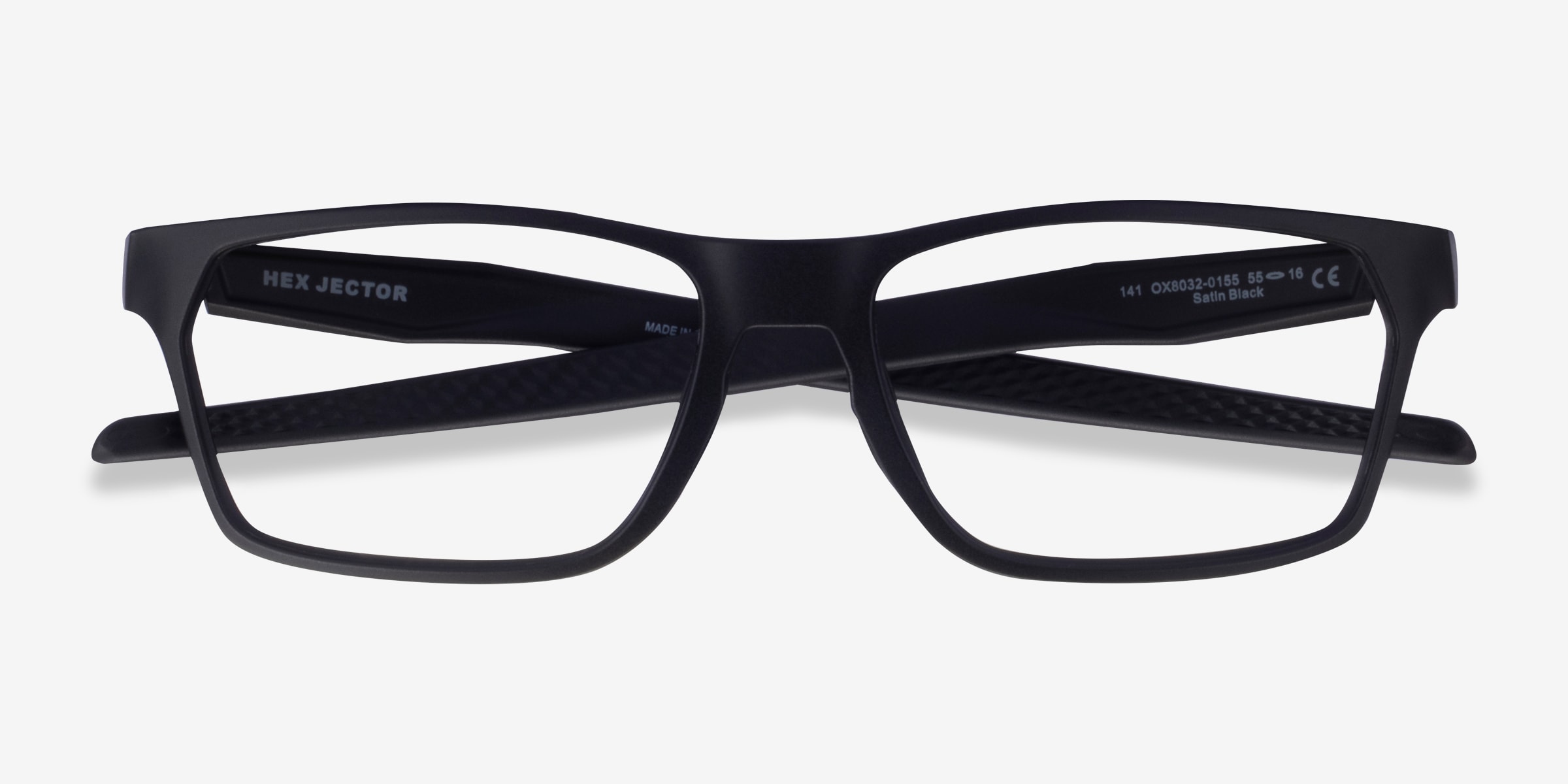 Oakley Hex Jector - Rectangle Satin Black Frame Glasses For