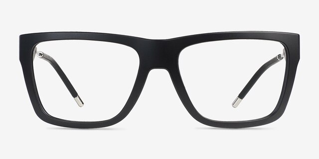Oakley Nxtlvl Satin Black PlasticEyeglass Frames from EyeBuyDirect, Front View