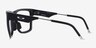 Oakley Nxtlvl Satin Black PlasticEyeglass Frames from EyeBuyDirect, Side View