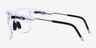 Oakley Nxtlvl Polished Clear PlasticEyeglass Frames from EyeBuyDirect, Side View