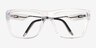 Oakley Nxtlvl Polished Clear PlasticEyeglass Frames from EyeBuyDirect, Closed View