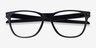 Oakley Ojector Rx Satin Black PlastiqueMontures de lunettes de vue d'EyeBuyDirect, Vue Rapprochée