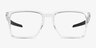 Oakley Exchange Polished Clear PlasticEyeglass Frames from EyeBuyDirect, Front View