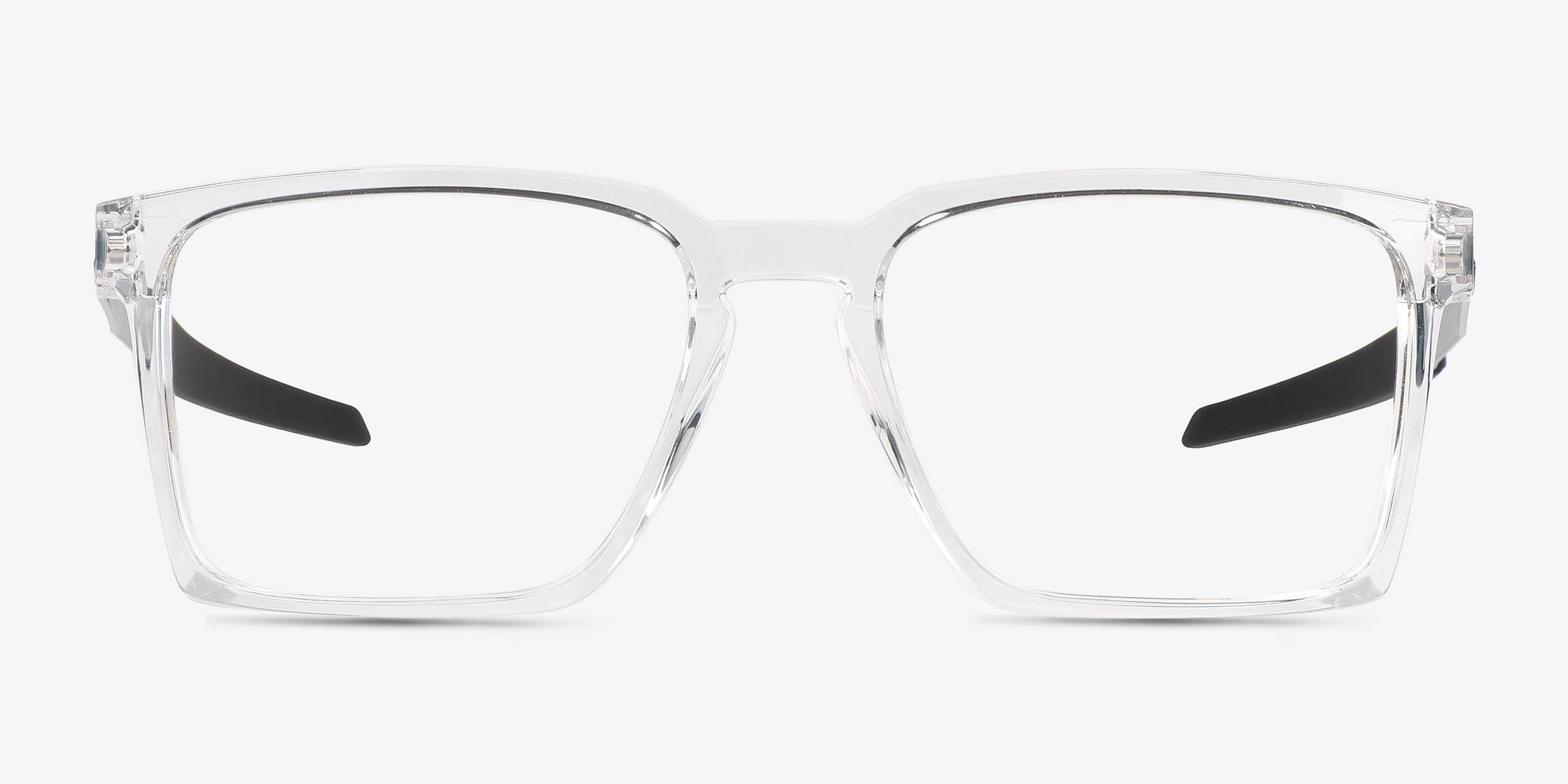 Oakley Exchange - Rectangle Polished Clear Frame Eyeglasses | Eyebuydirect