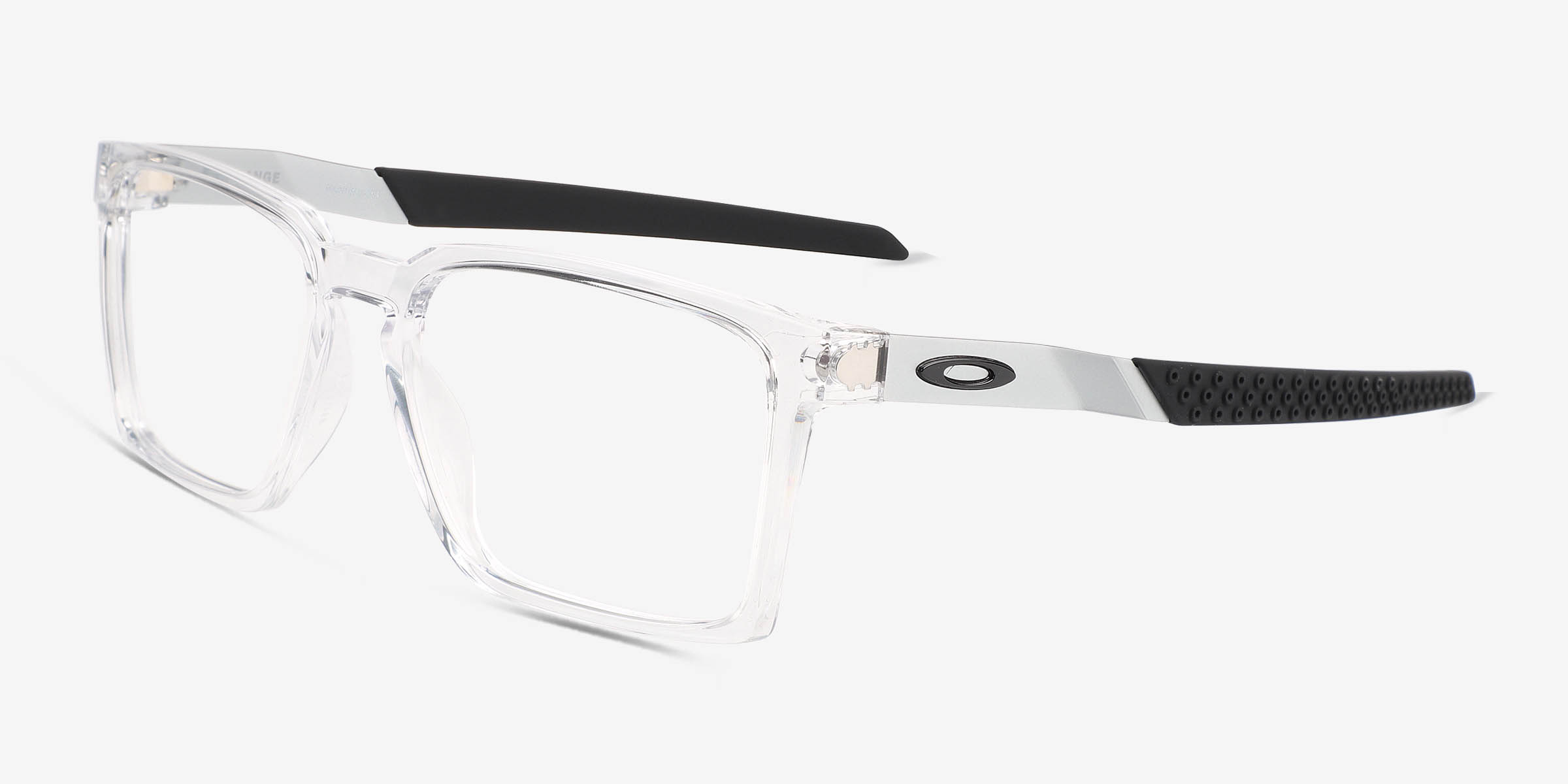 Oakley Exchange - Rectangle Polished Clear Frame Eyeglasses | Eyebuydirect