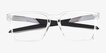 Oakley Exchange Polished Clear PlasticEyeglass Frames from EyeBuyDirect, Closed View