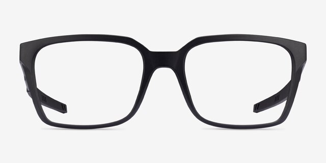 Oakley Dehaven Satin Black PlasticEyeglass Frames from EyeBuyDirect, Front View