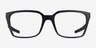 Oakley Dehaven Satin Black PlasticEyeglass Frames from EyeBuyDirect, Front View
