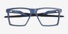 Oakley Futurity Universe Blue PlasticEyeglass Frames from EyeBuyDirect, Closed View