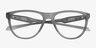 Oakley Admission Satin Gray Smoke PlasticEyeglass Frames from EyeBuyDirect, Closed View