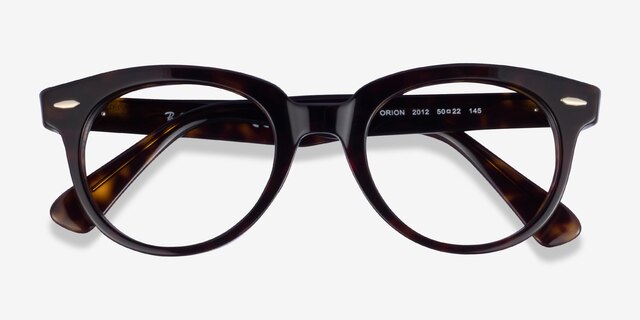 Ray-Ban RB2199V Orion Tortoise AcetateEyeglass Frames from EyeBuyDirect, Closed View