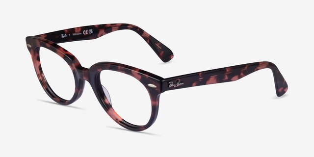 Ray-Ban RB2199V Orion Pink Tortoise AcetateEyeglass Frames from EyeBuyDirect, Angle View