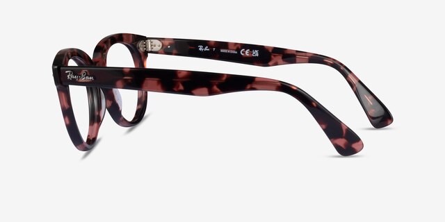Ray-Ban RB2199V Orion Pink Tortoise AcetateEyeglass Frames from EyeBuyDirect, Side View