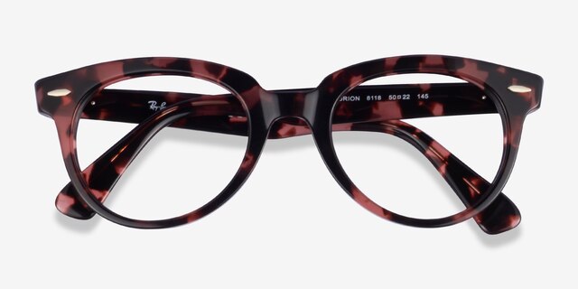 Ray-Ban RB2199V Orion Pink Tortoise AcetateEyeglass Frames from EyeBuyDirect, Closed View
