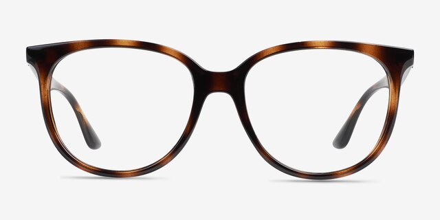 Ray-Ban RB4378V Tortoise PlasticEyeglass Frames from EyeBuyDirect, Front View
