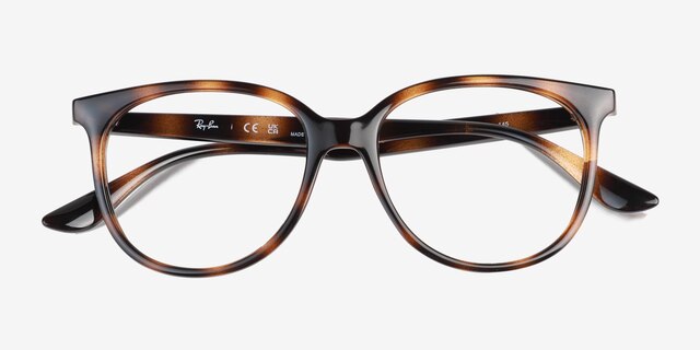 Ray-Ban RB4378V Tortoise PlasticEyeglass Frames from EyeBuyDirect, Closed View
