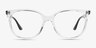 Ray-Ban RB4378V Transparent PlastiqueMontures de lunettes de vue d'EyeBuyDirect, Vue de Face