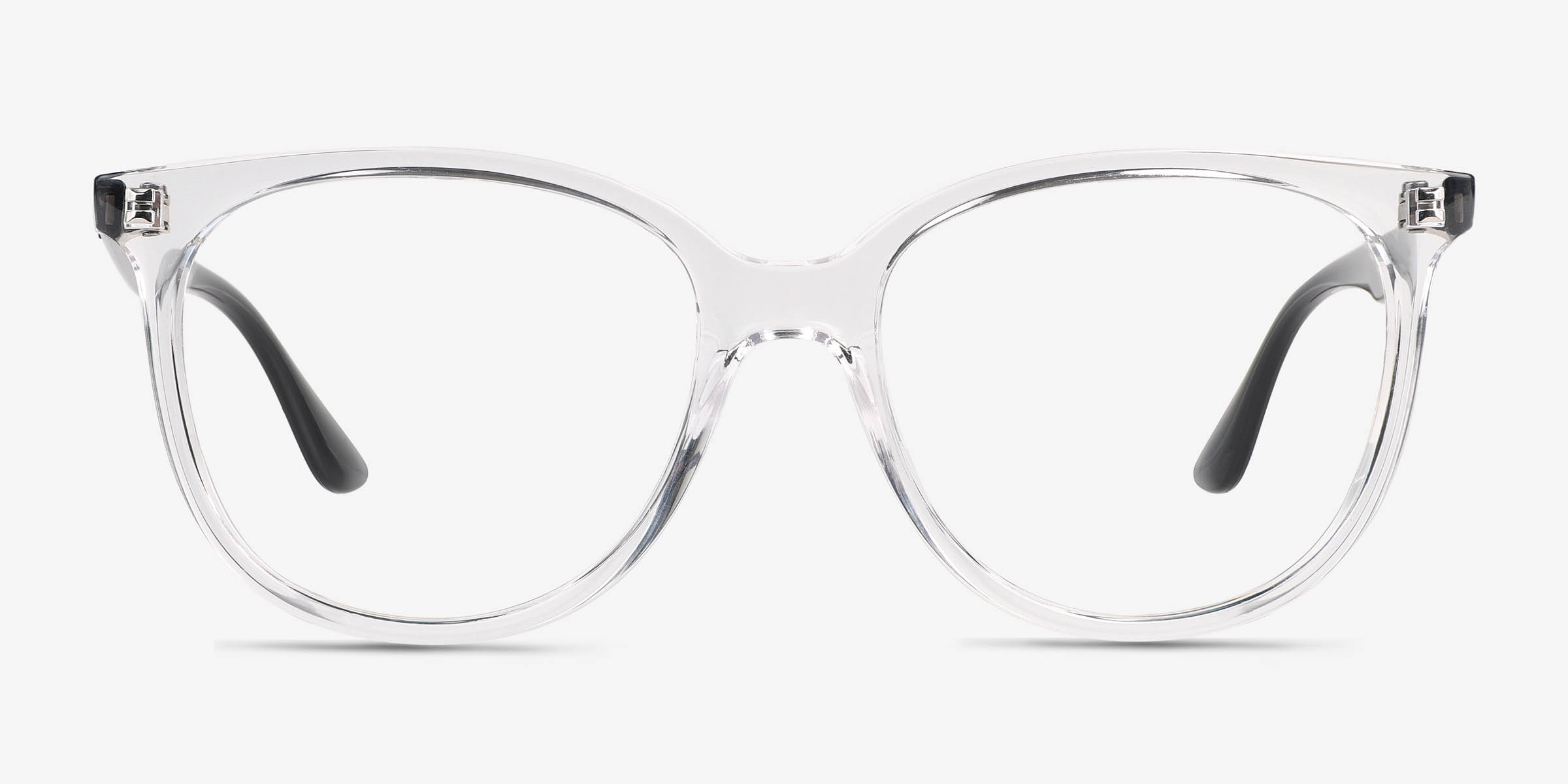 Ray-Ban RB4378V - Round Transparent Frame Eyeglasses | Eyebuydirect Canada