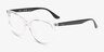 Ray-Ban RB4378V Transparent PlastiqueMontures de lunettes de vue d'EyeBuyDirect, Vue d'Angle