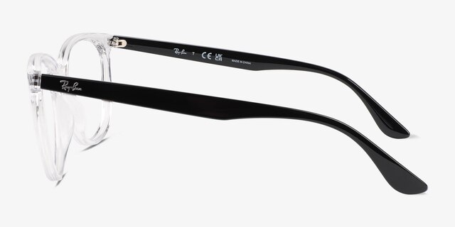 Ray-Ban RB4378V Transparent PlastiqueMontures de lunettes de vue d'EyeBuyDirect, Vue de Côté