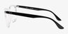 Ray-Ban RB4378V Transparent PlastiqueMontures de lunettes de vue d'EyeBuyDirect, Vue de Côté