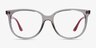 Ray-Ban RB4378V Transparent Gray PlasticEyeglass Frames from EyeBuyDirect, Front View