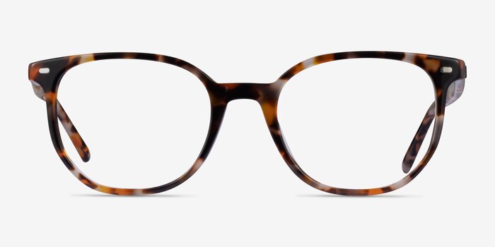 Ray-Ban RB5397 Elliot Brown Gray Tortoise Acetate Eyeglass Frames from EyeBuyDirect