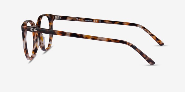 Ray-Ban RB5397 Elliot Brown Gray Tortoise AcetateEyeglass Frames from EyeBuyDirect, Side View