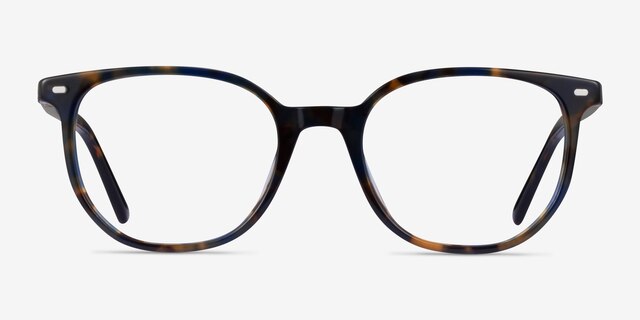 Ray-Ban RB5397 Elliot Yellow Blue Tortoise AcetateEyeglass Frames from EyeBuyDirect, Front View