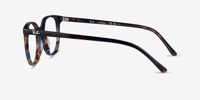Ray-Ban RB5397 Elliot Yellow Blue Tortoise AcetateEyeglass Frames from EyeBuyDirect, Side View