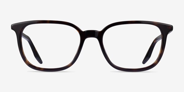 Ray-Ban RB5406 - Rectangle Tortoise Frame Eyeglasses | Eyebuydirect